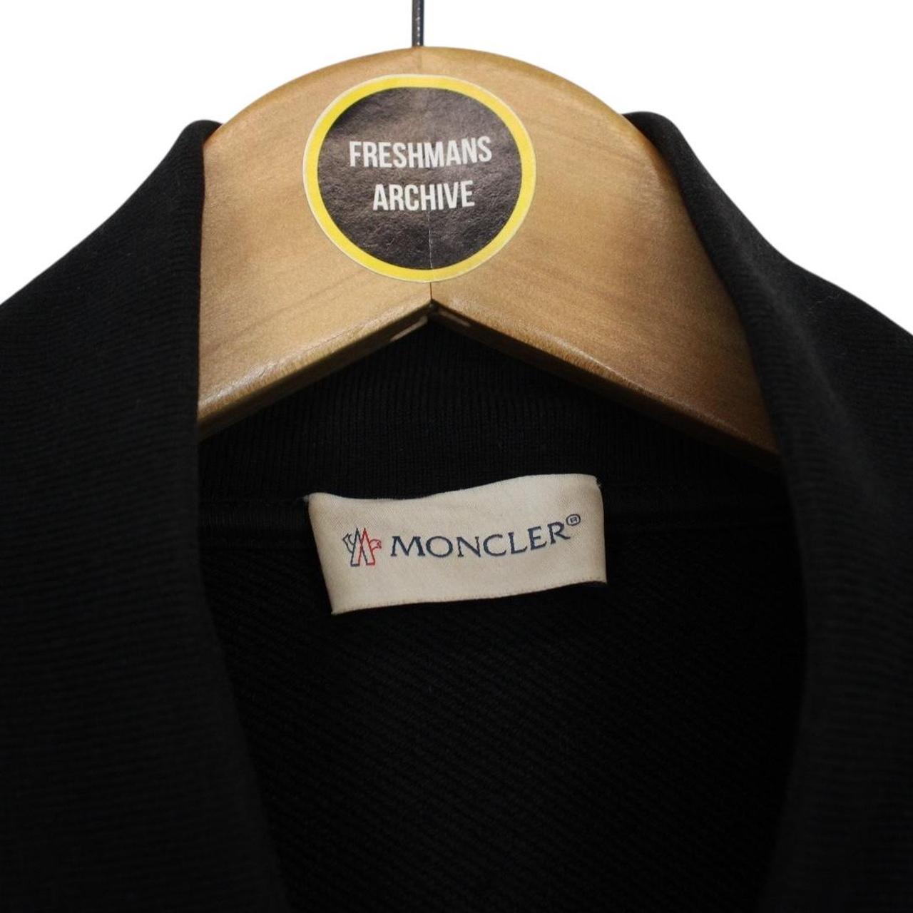 Moncler Maglia Cardigan Black Cotton/Nylon Full Zip Sweatshirt Jumper