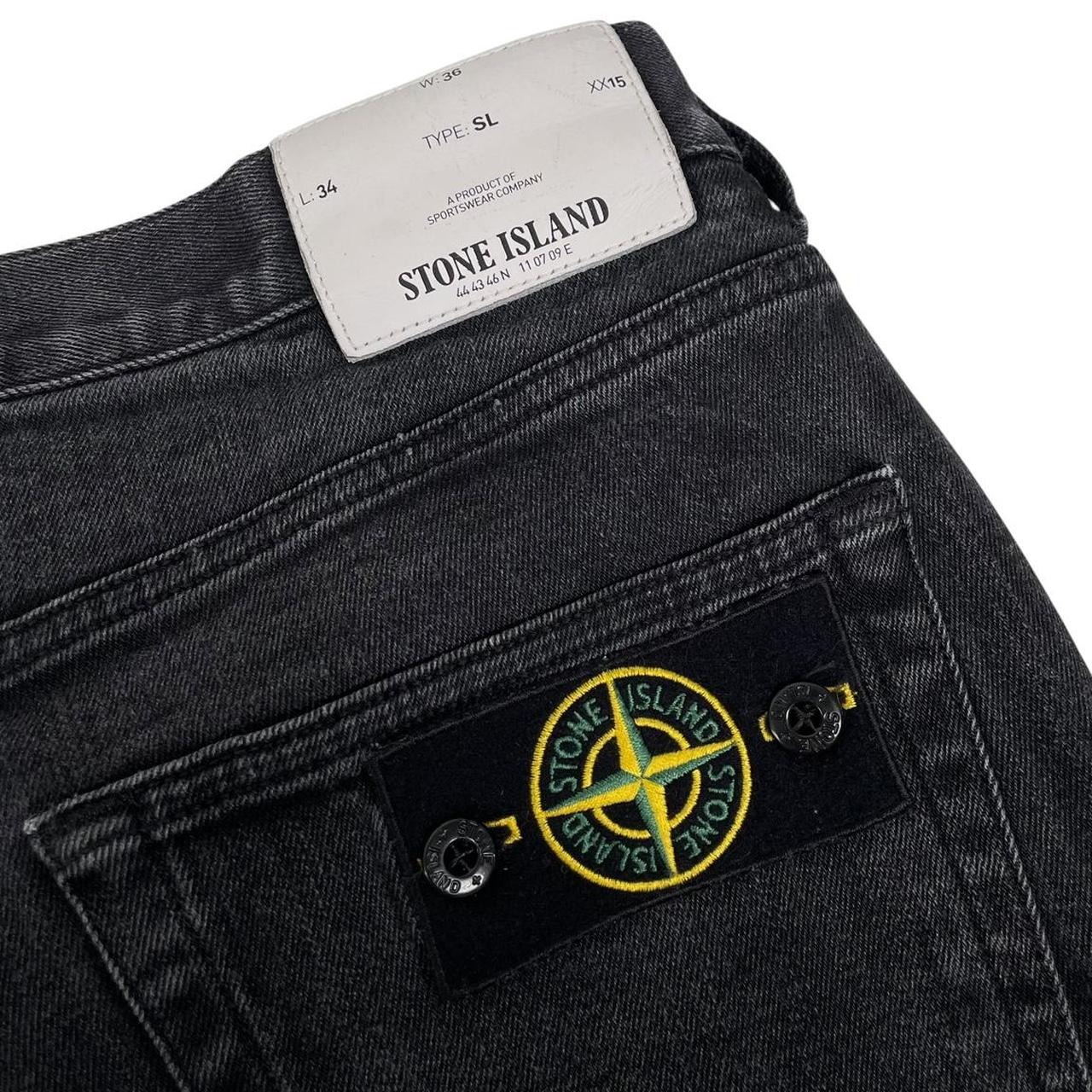Stone Island Black Slim Fit Denim Jeans