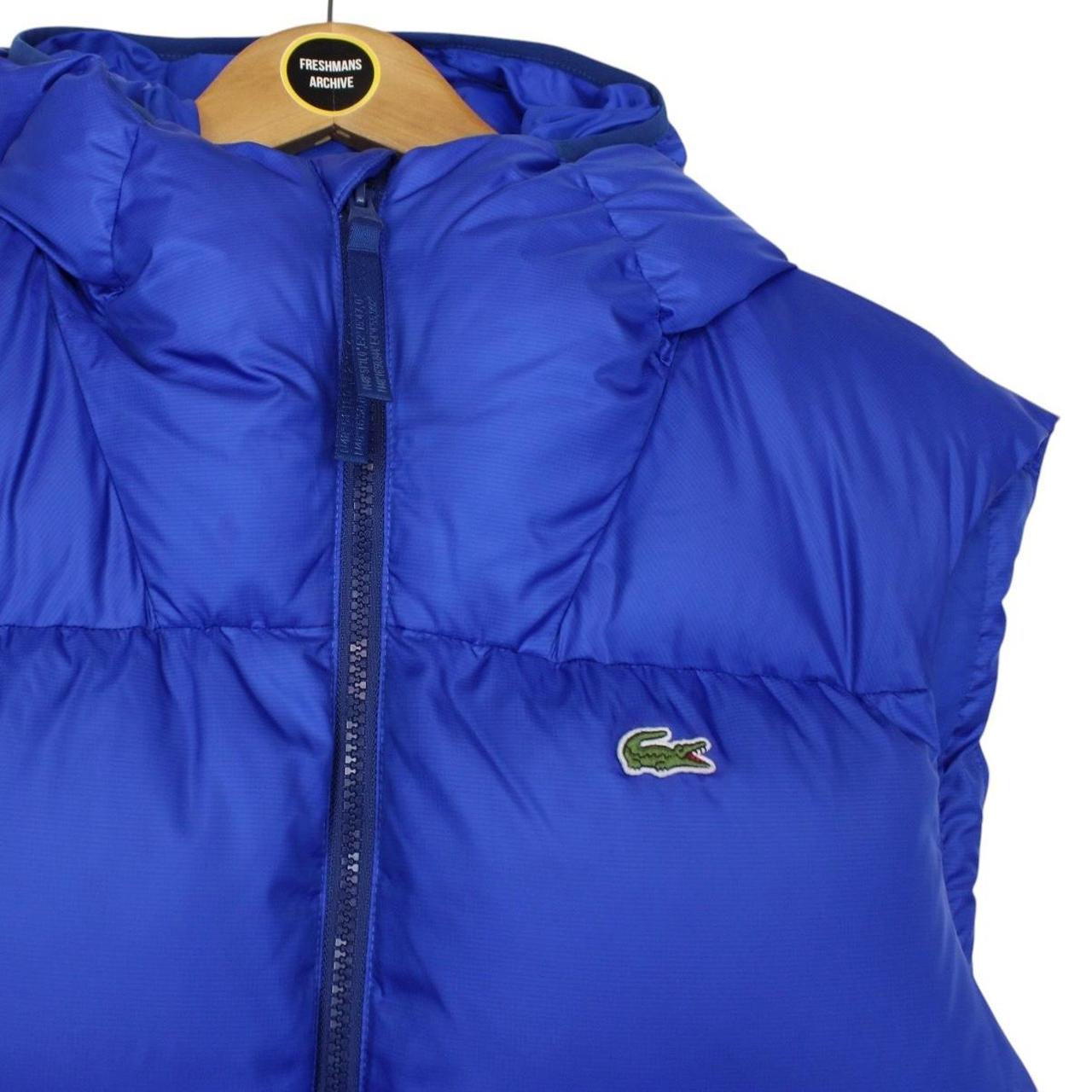 Lacoste Blue Full Zip Down Water Repellent Gilet / Bodywarmer
