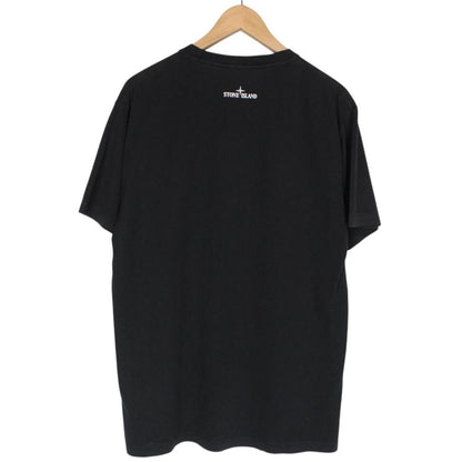 Stone Island SS 2017 Black Short Sleeve Logo Print T-Shirt