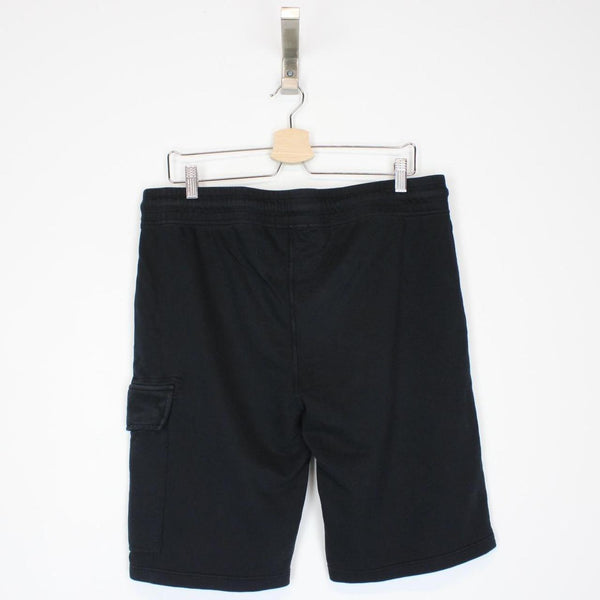 CP Company Navy Blue Cotton Lens Shorts