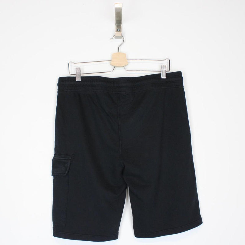 CP Company Navy Blue Cotton Lens Shorts