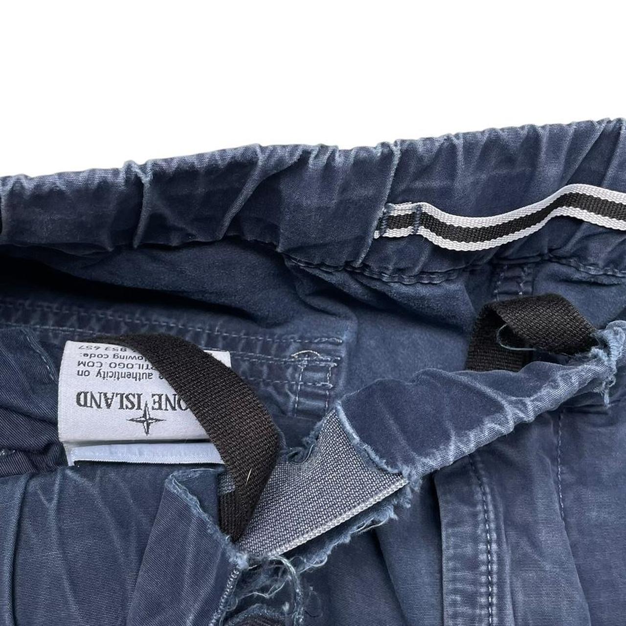 Stone Island SS 2018 Blue Bermuda Cotton Cargo Shorts