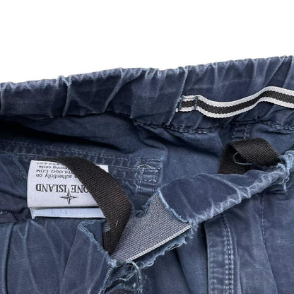 Stone Island SS 2018 Blue Bermuda Cotton Cargo Shorts