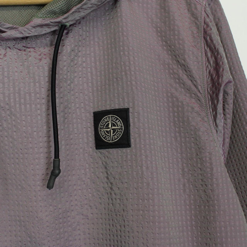 Stone Island AW 2020 Purple Poly Frame TC Nylon Pullover Jacket