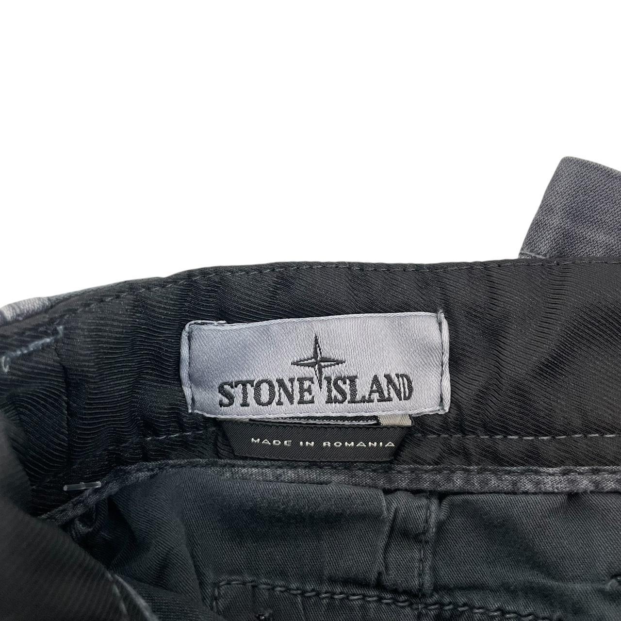 Stone Island AW 2022 Black Skinny Fit Cargo Trousers