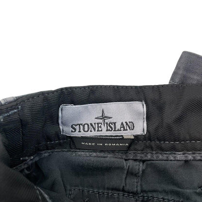 Stone Island AW 2022 Black Skinny Fit Cargo Trousers