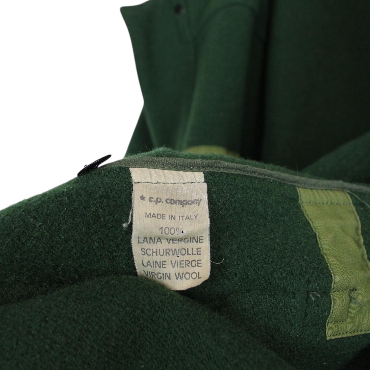 Vintage Stone Island AW 1986 Green Heavyweight Wool Montgomery Duffle Coat