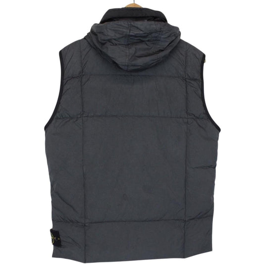 Stone Island AW 2019 Grey Garment Dyed Crinkle Reps NY Down Gilet / Bodywarmer