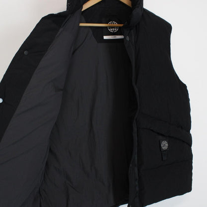 ST95 Black Recycled Nylon Puffer Gilet Vest