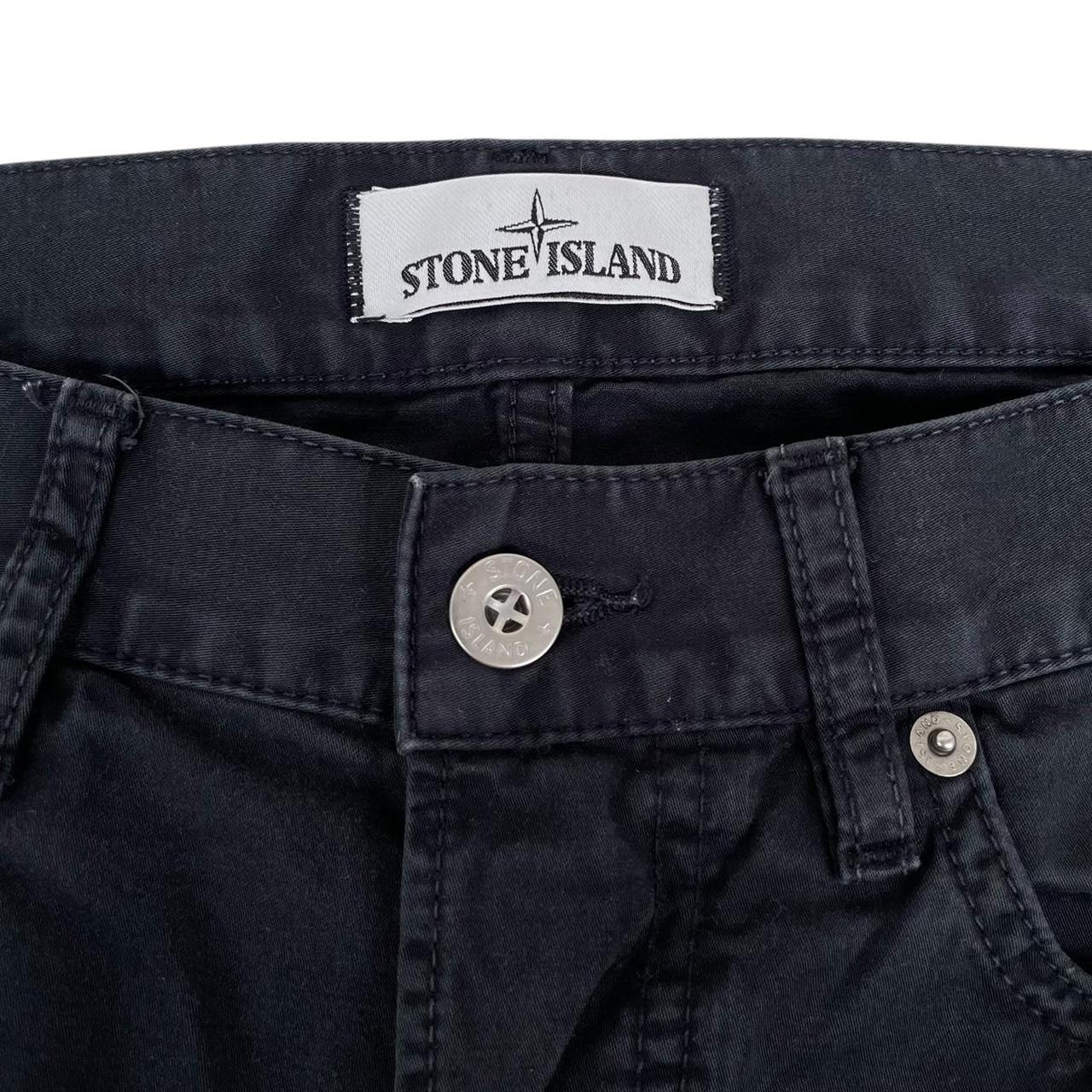 Stone Island AW 2017 Black Slim Fit Cotton Trousers