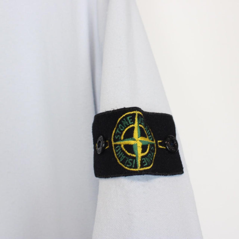 Vintage Stone Island SS 2001 Light Blue Cotton Sweatshirt Jumper