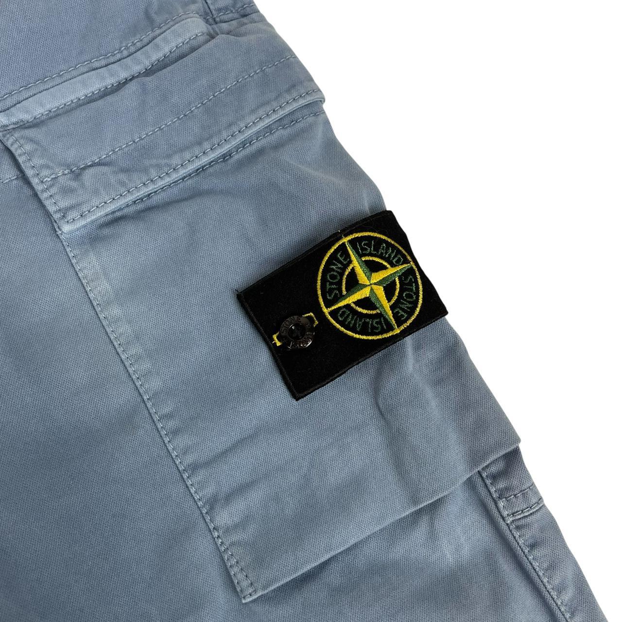 Stone Island AW 2022 Blue RE-T Fit Cargo Trousers