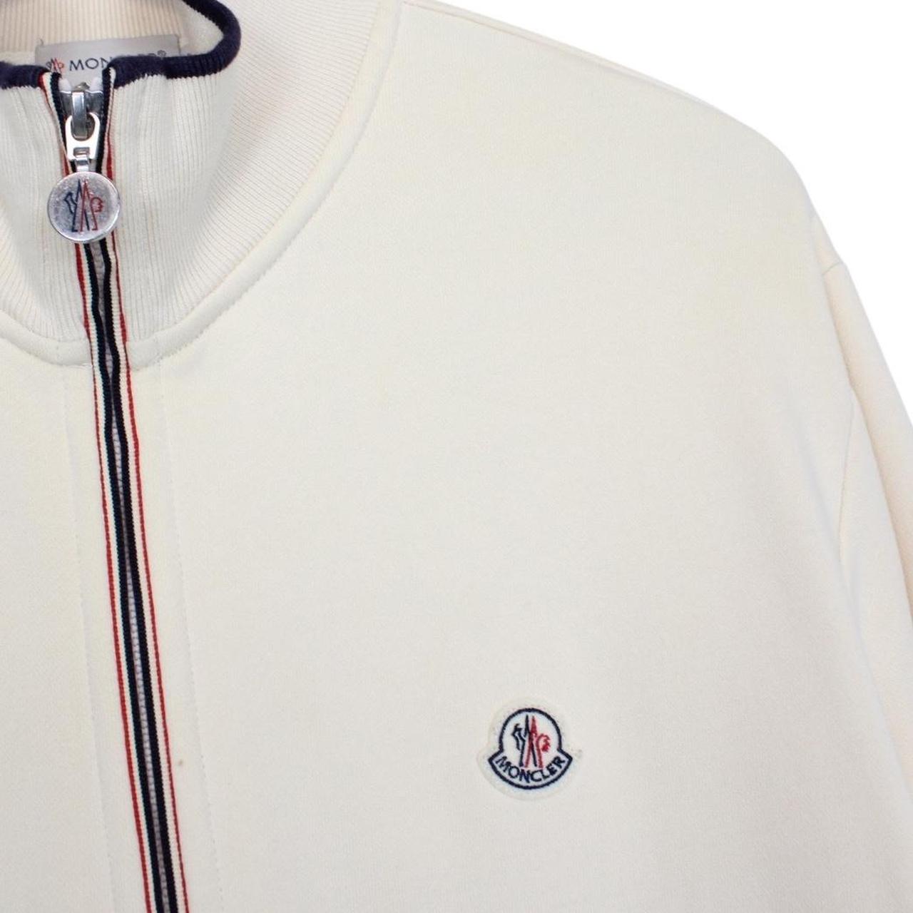 Moncler Maglia Cardigan Cream Full Zip Sweatshirt Jumper