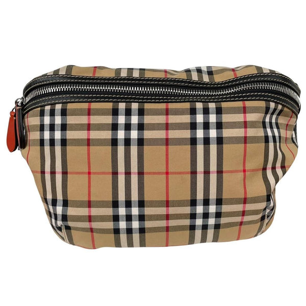 Burberry Beige and Black Nylon Nova Check Bum Bag