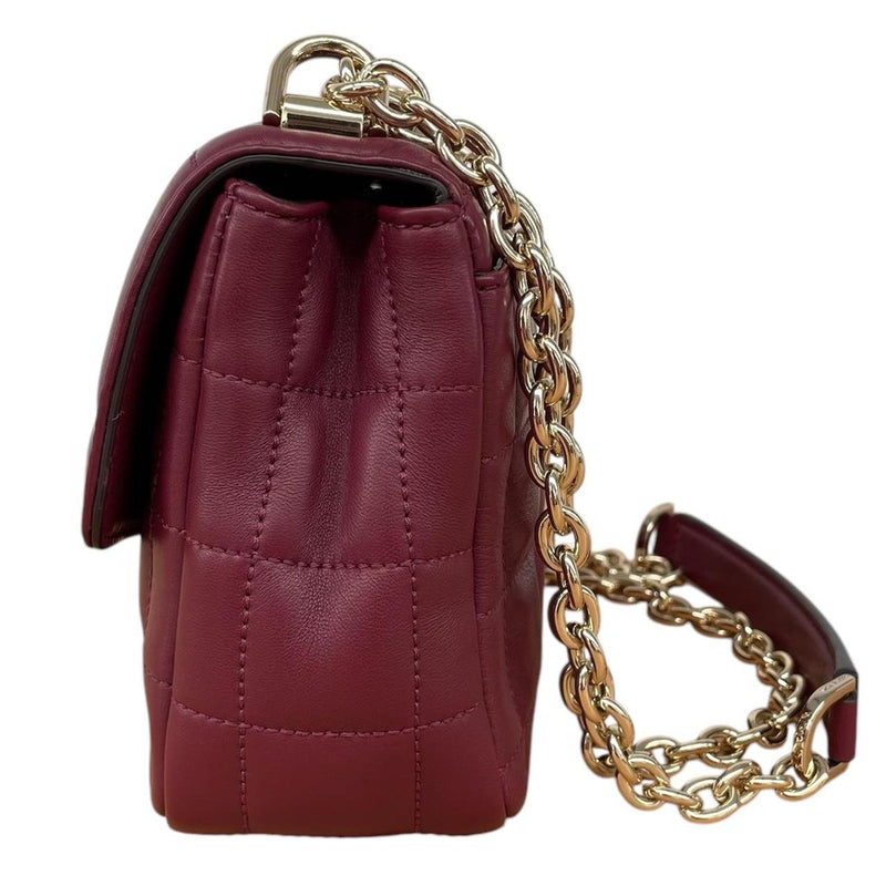 Michael Kors Dark Berry Large SoHo Quilted Shoulder Bag