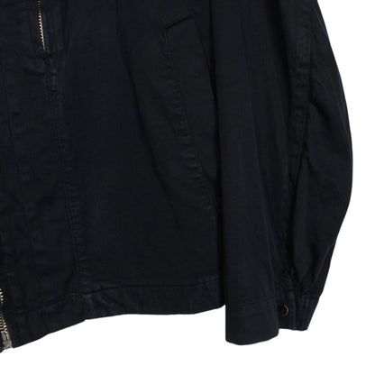 Vintage Stone Island SS 2001 Navy Blue Raso Gommato Full Zip Jacket