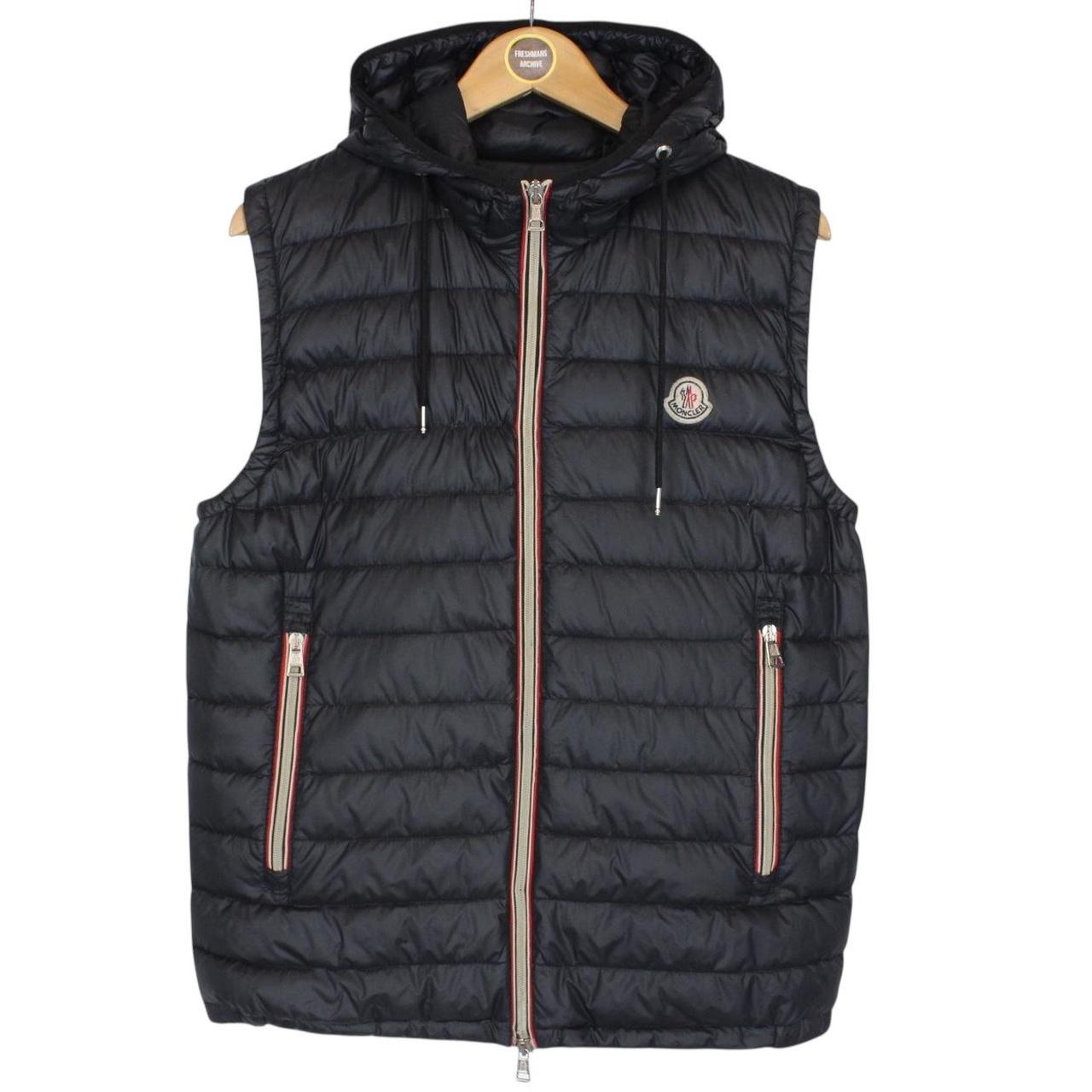 Moncler Black Naples Down Hooded Gilet / Bodywarmer Jacket