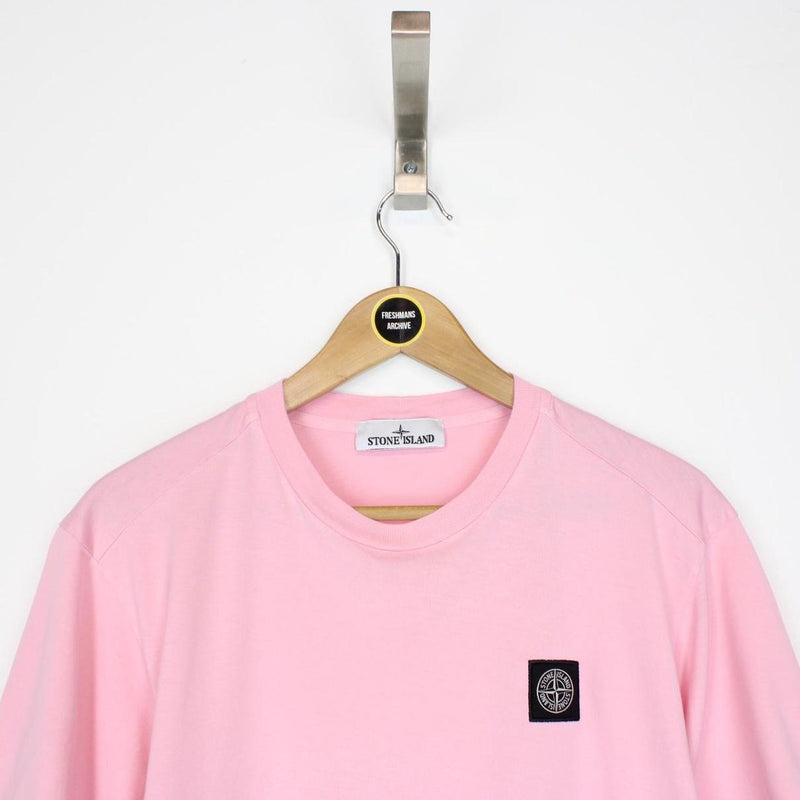 Stone Island Pink Short Sleeve Compass T-Shirt