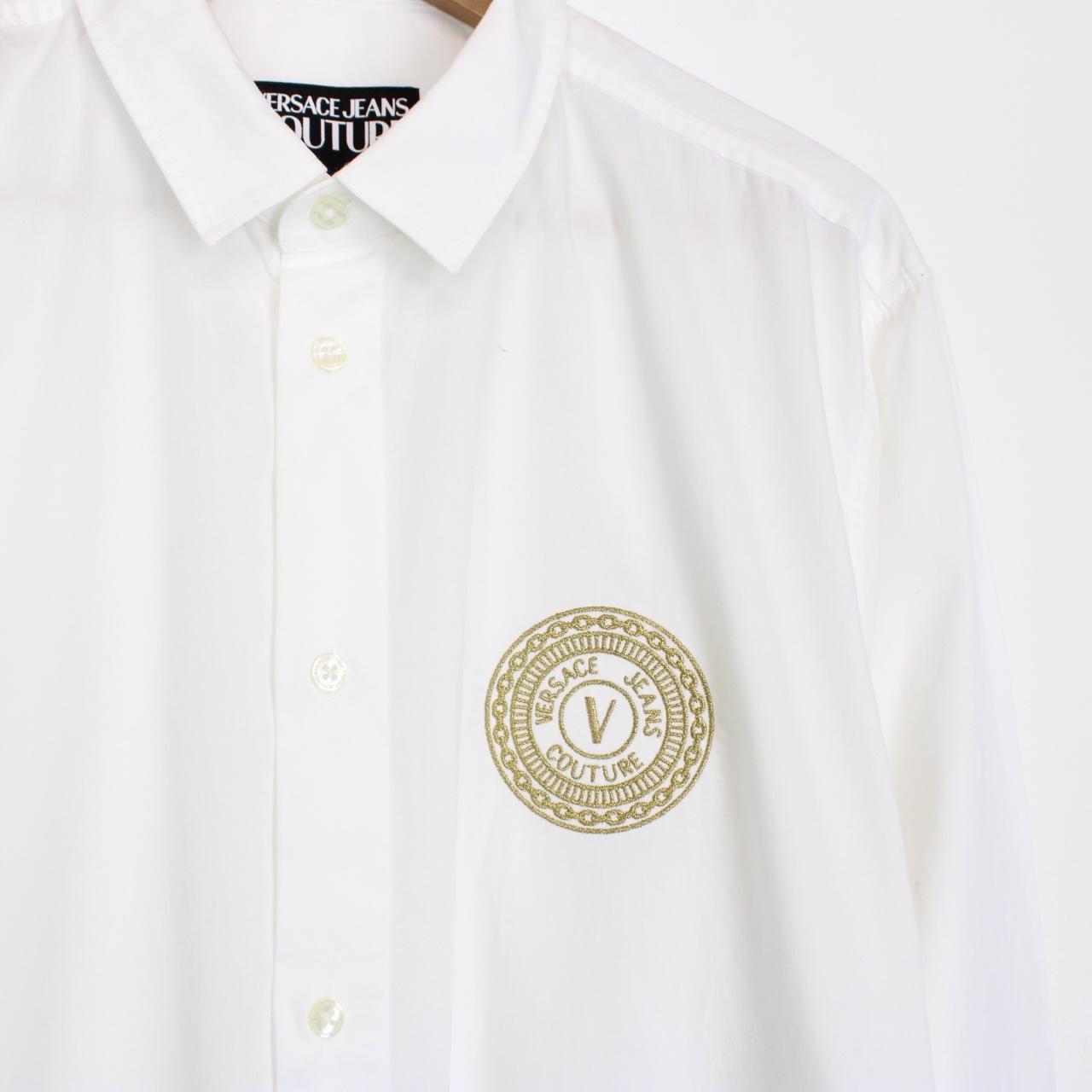 Versace Jeans Couture White Long Sleeve Cotton Shirt