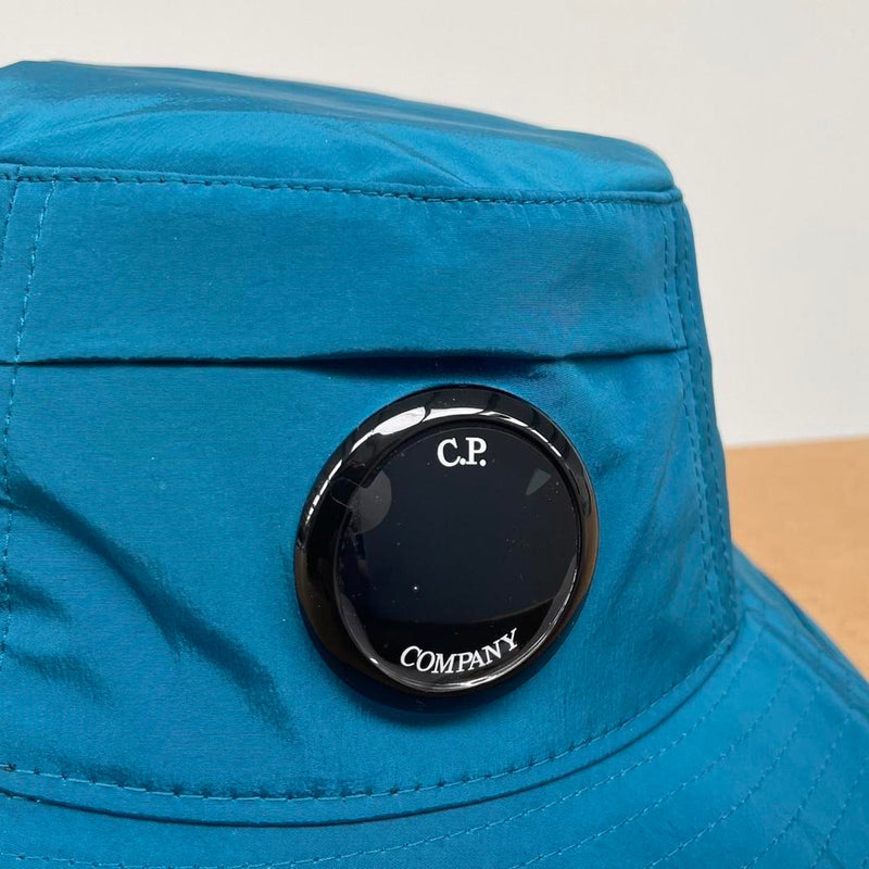 CP Company Taffeta Blue Chrome-R Nylon Lens Bucket Hat