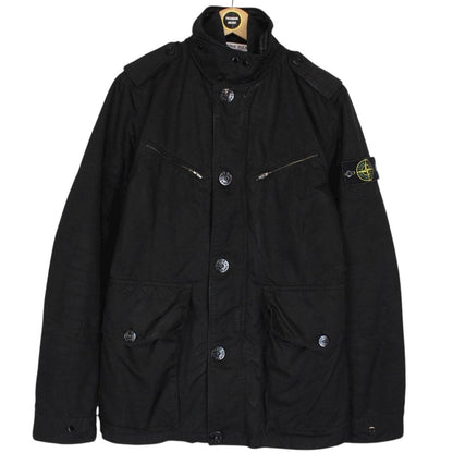 Stone Island AW 2009 Black Multi Pocket Quilted Field Jacket