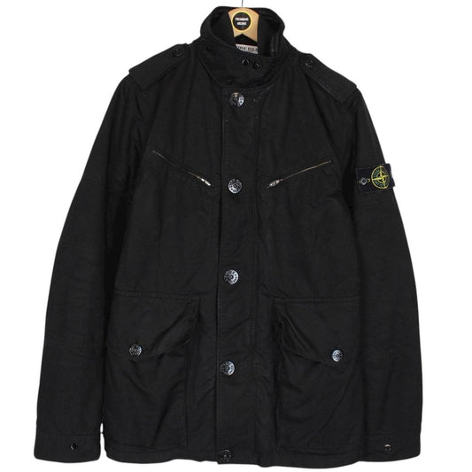 Stone Island AW 2009 Black Multi Pocket Quilted Field Jacket