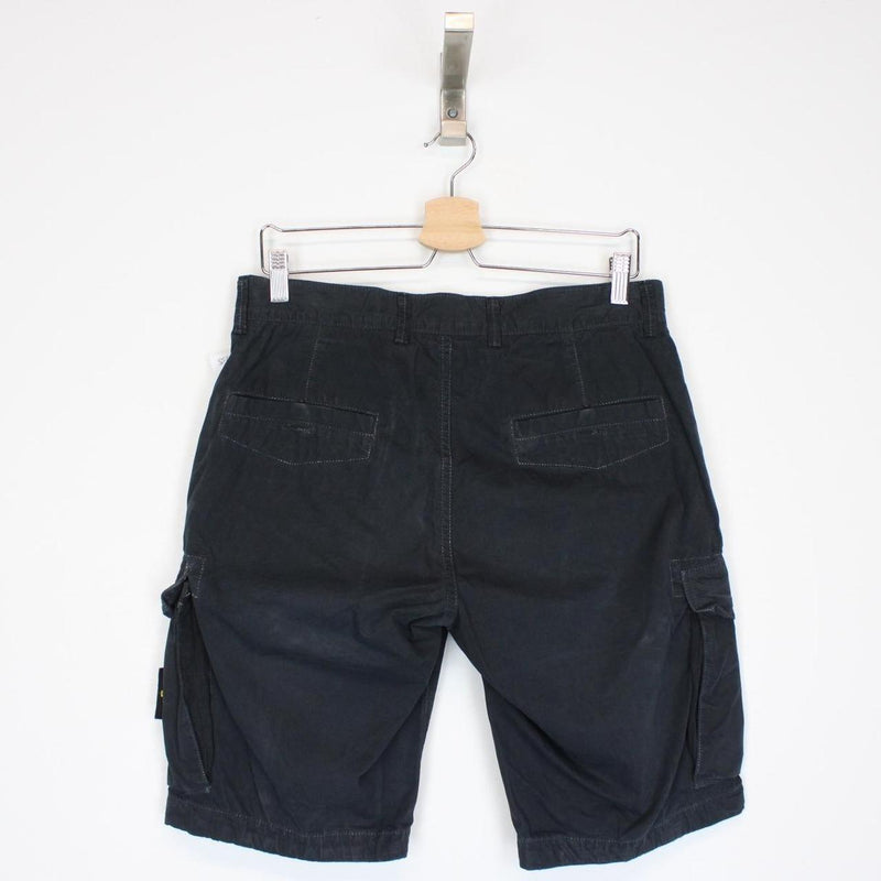 Stone Island SS 2015 Black Bermuda Cotton Cargo Shorts