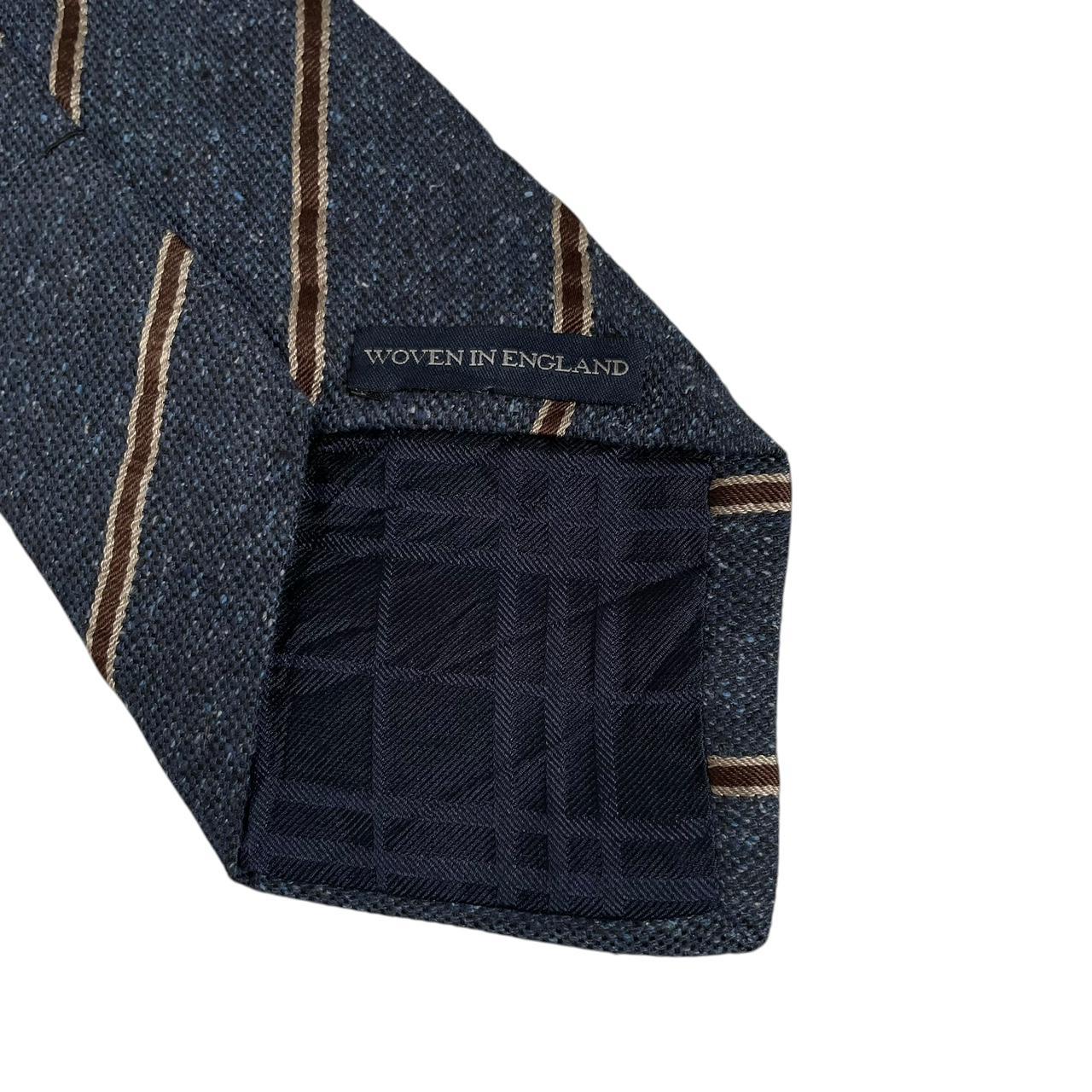 Vintage Burberry London Blue Striped Silk Tie