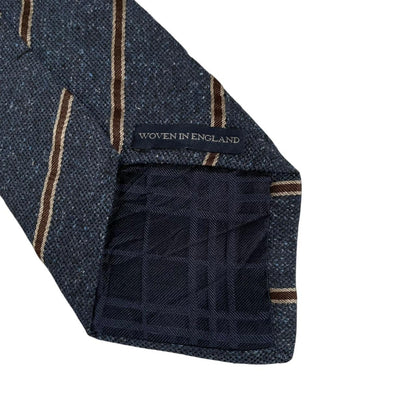 Vintage Burberry London Blue Striped Silk Tie