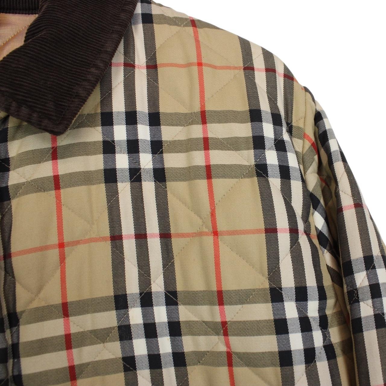 Vintage 90s Burberry Beige Nova Check Quilted Jacket