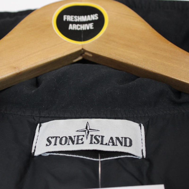 Stone Island AW 2021 Black Garment Dyed Crinkle Reps R-NY Down Puffer Jacket