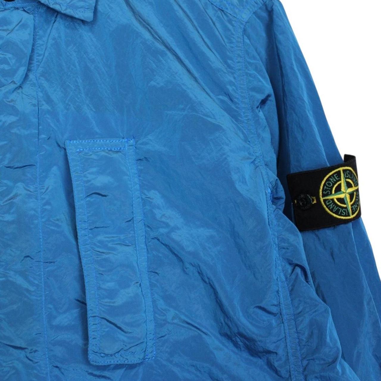 Stone Island SS 2018 Blue Full Zip Nylon Metal Overshirt Jacket