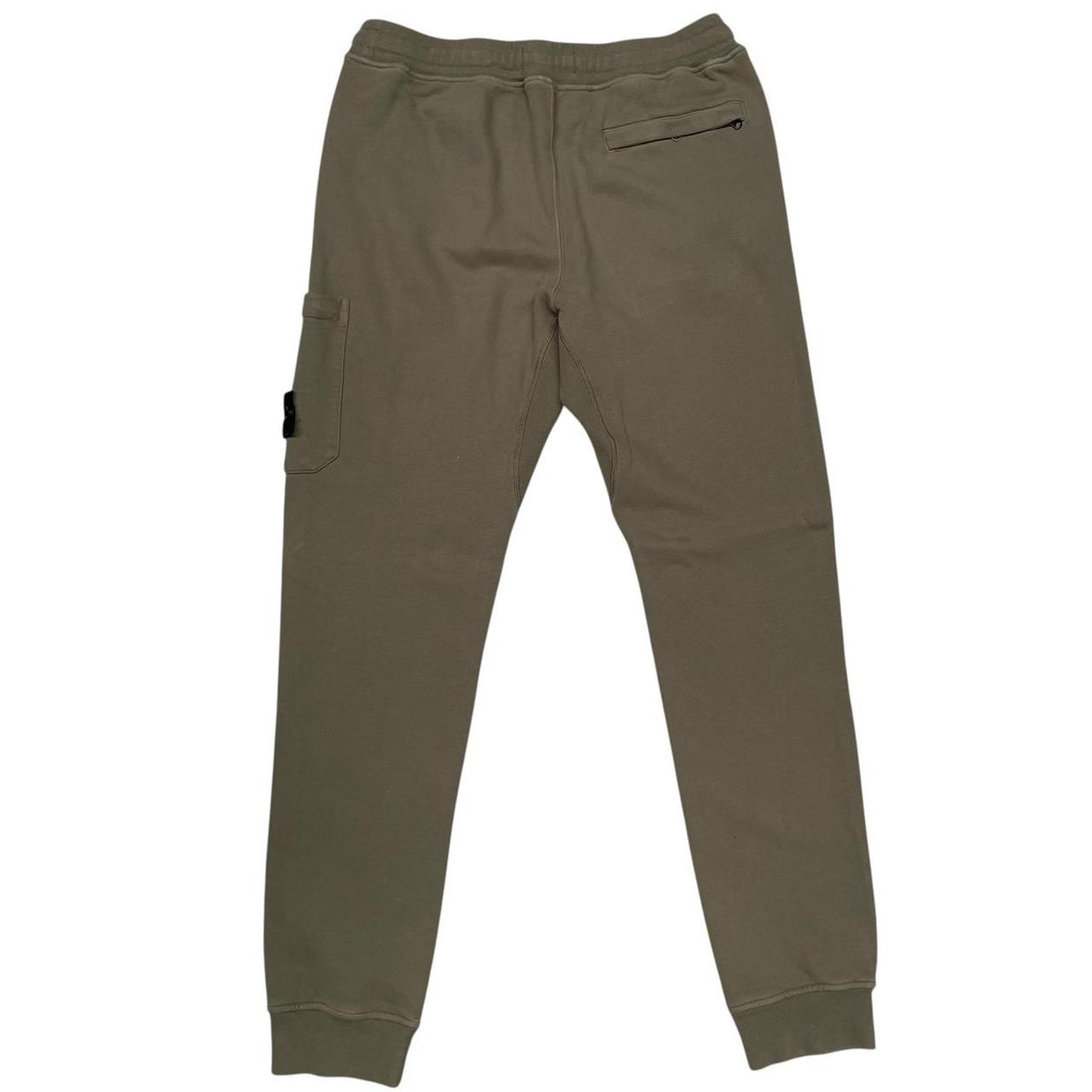 Stone Island AW 2018 Khaki Green Cotton Tracksuit Bottoms / Joggers