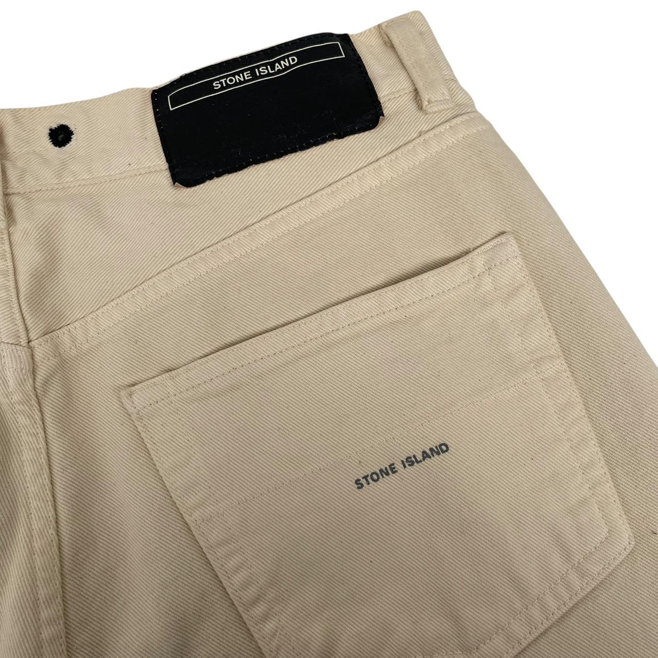 Vintage Stone Island AW 2001 Beige Straight Leg Fit Denim Jeans