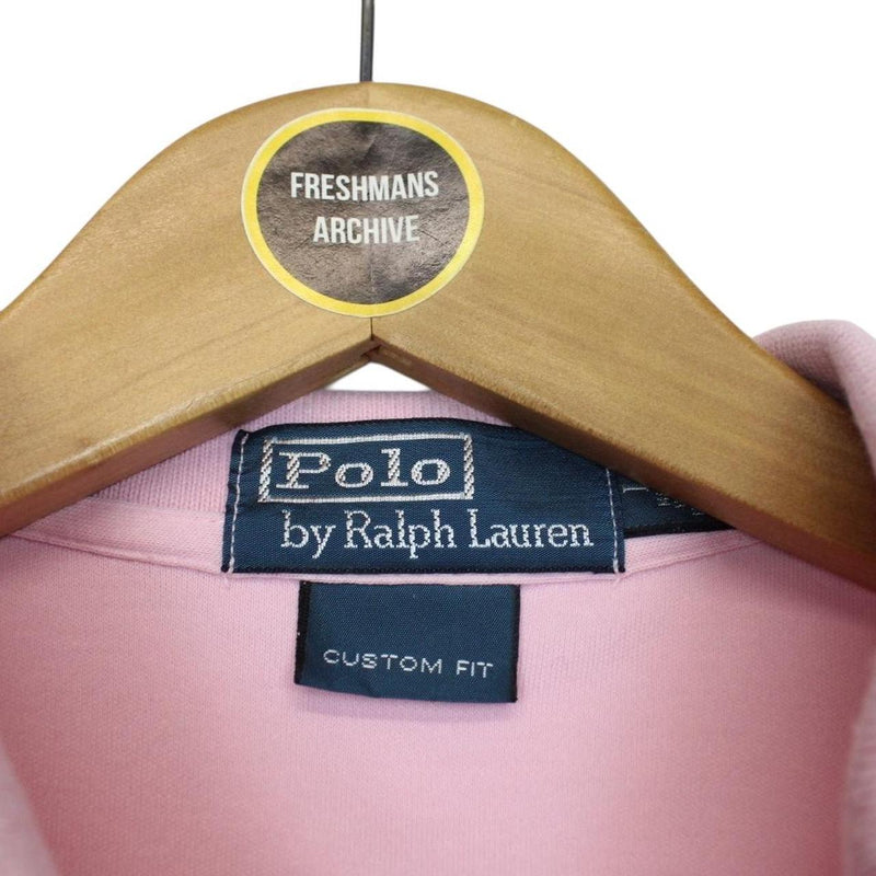 Vintage Polo Ralph Lauren Pink Short Sleeve Cotton Polo Shirt
