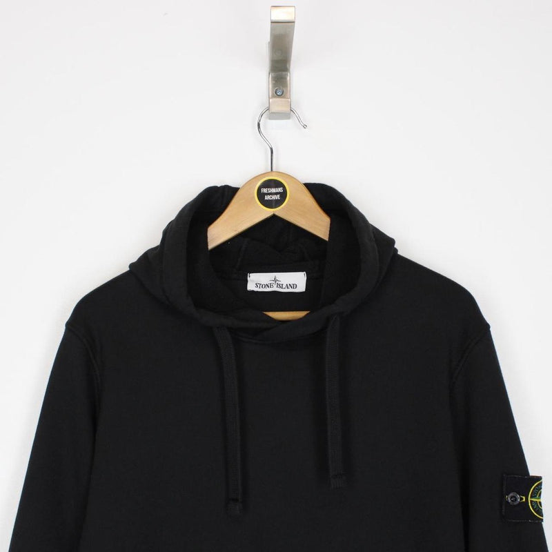Stone Island SS 2021 Black Cotton Hoodie Jumper