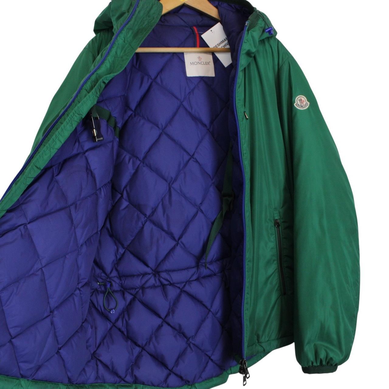Moncler Guimet Forest Green Full Zip Hooded Down Jacket