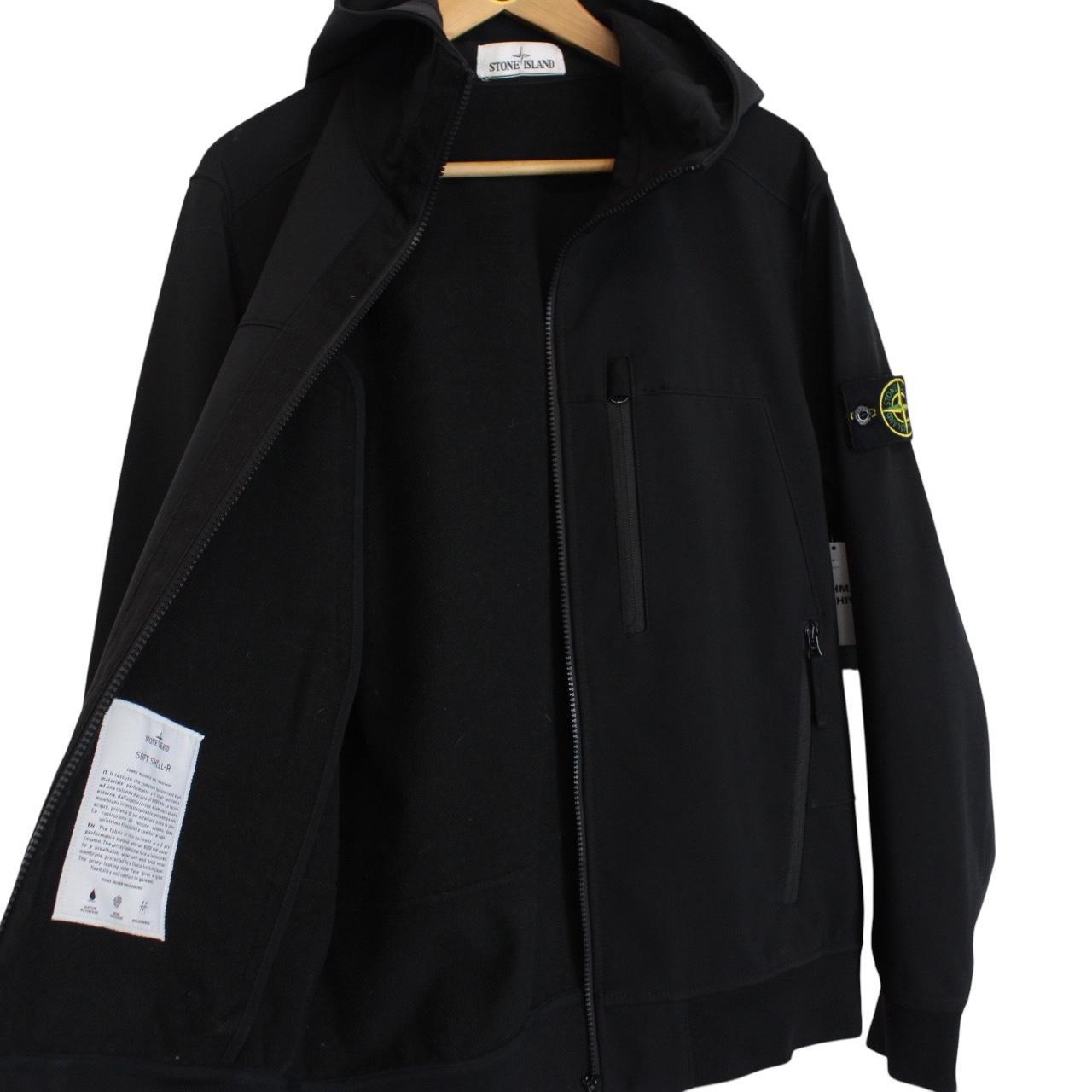 Stone Island AW 2018 Black Soft Shell-R Full Zip Jacket