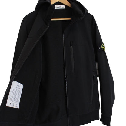 Stone Island AW 2018 Black Soft Shell-R Full Zip Jacket