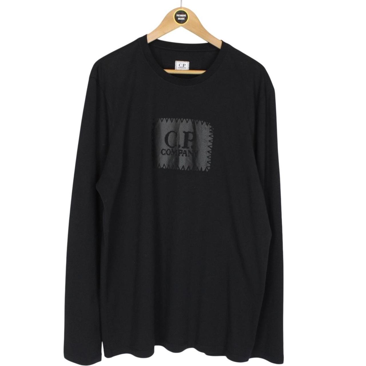 CP Company Black Block Logo Long Sleeve T-Shirt