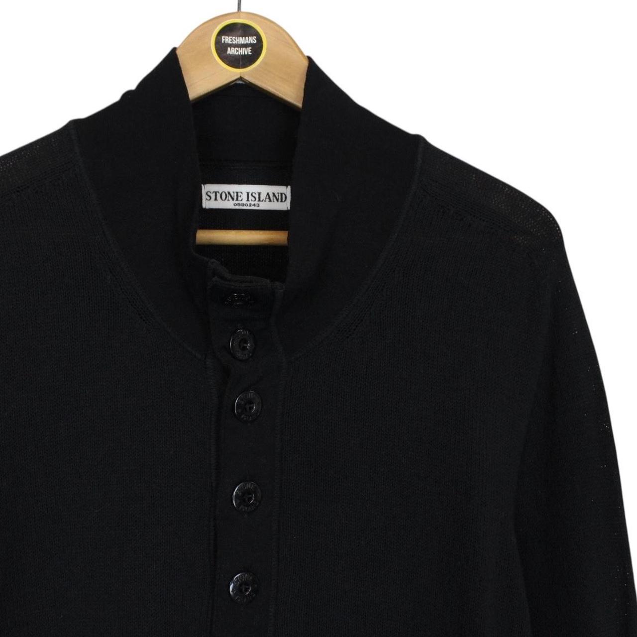 Vintage Stone Island SS 2007 Black Cotton Knit Sweatshirt Jumper