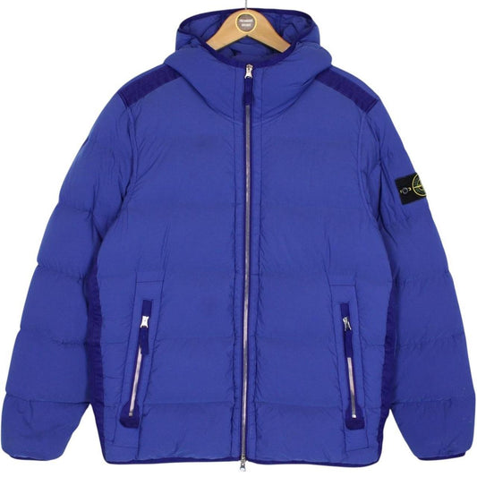Stone Island AW 2023 Blue Seamless Tunnel Nylon Down-TC Jacket