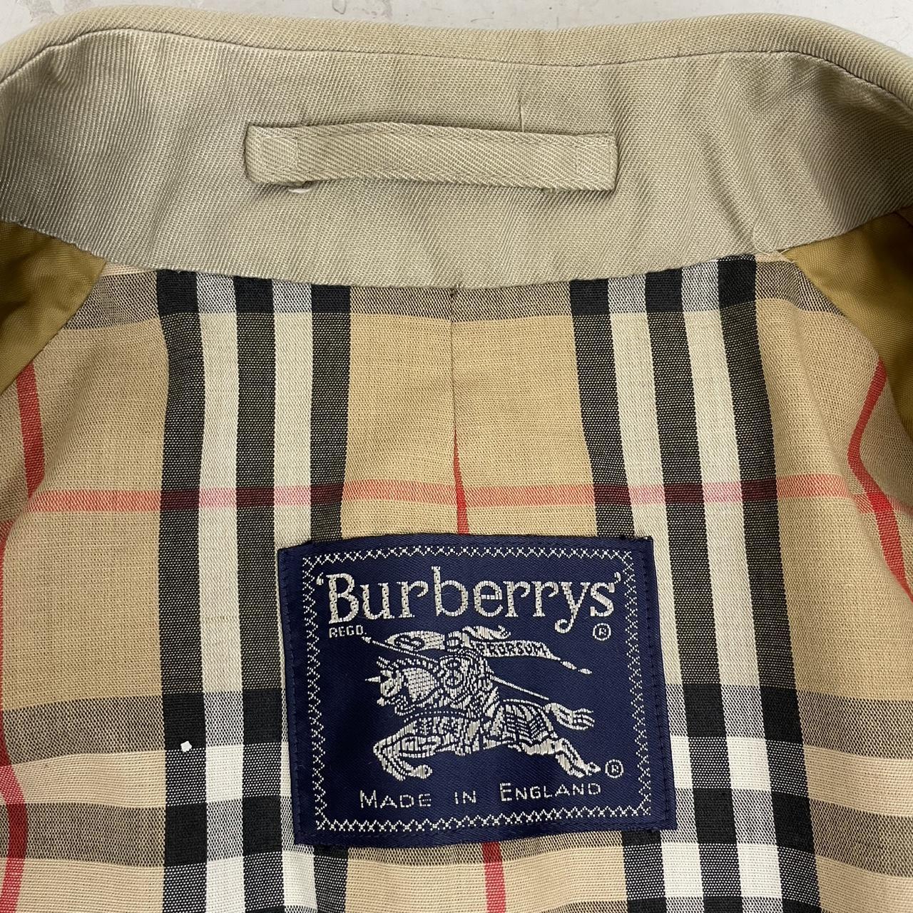 Vintage 90s Burberry Tan Brown Single Breasted Trench Coat