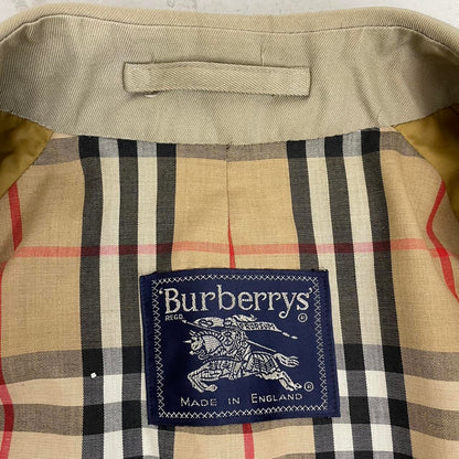 Vintage 90s Burberry Tan Brown Single Breasted Trench Coat