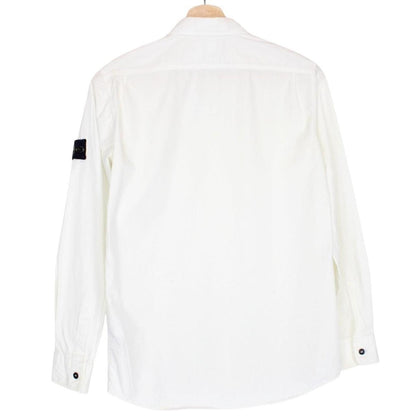 Stone Island Junior AW 2017 White Long Sleeve Cotton Overshirt