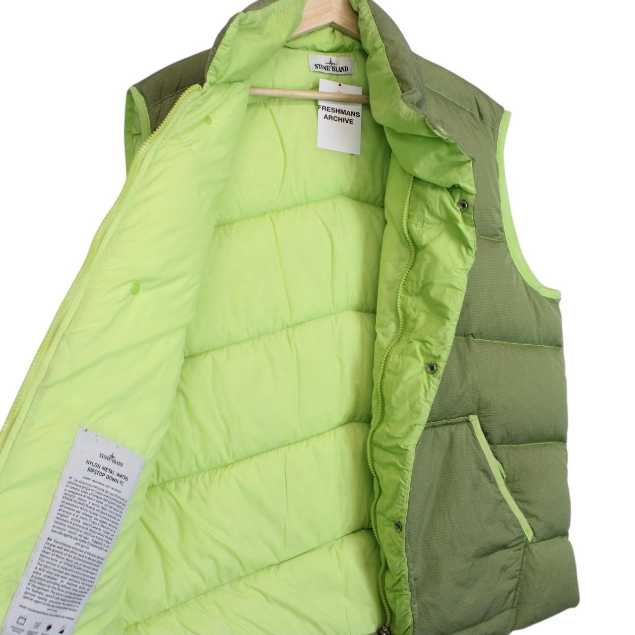 Stone Island AW 2019 Green Nylon Metal Watro Ripstop Down-TC Gilet