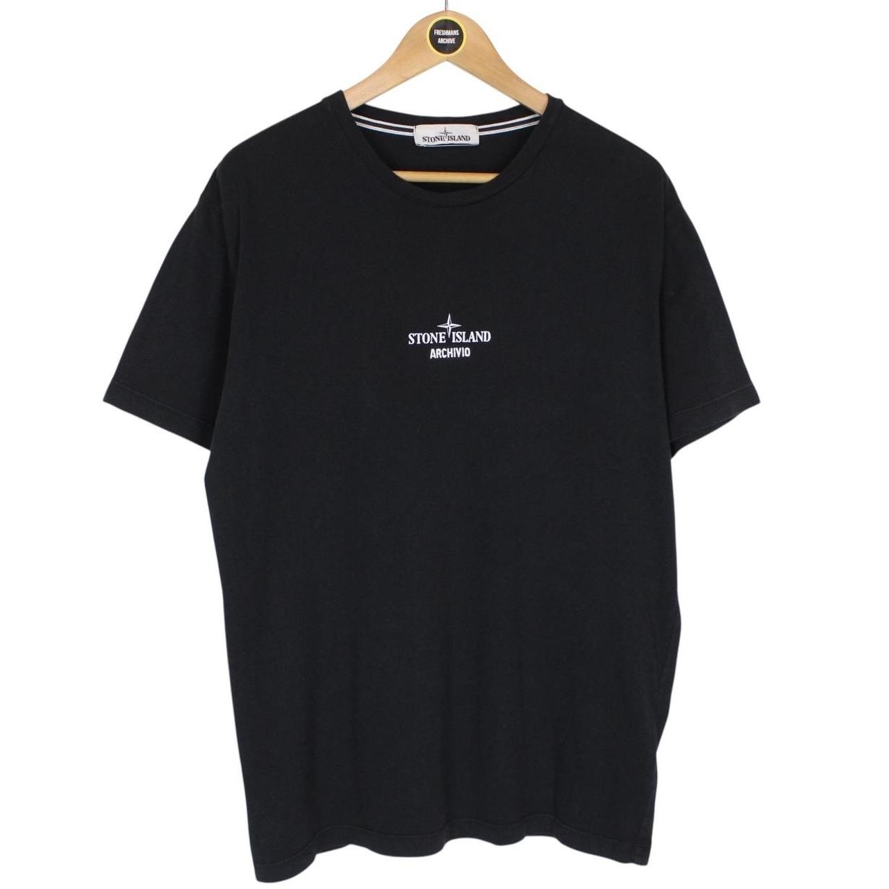 Stone Island Archivio SS 2021 Black Short Sleeve Cotton T-Shirt