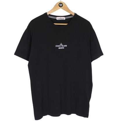 Stone Island Archivio SS 2021 Black Short Sleeve Cotton T-Shirt
