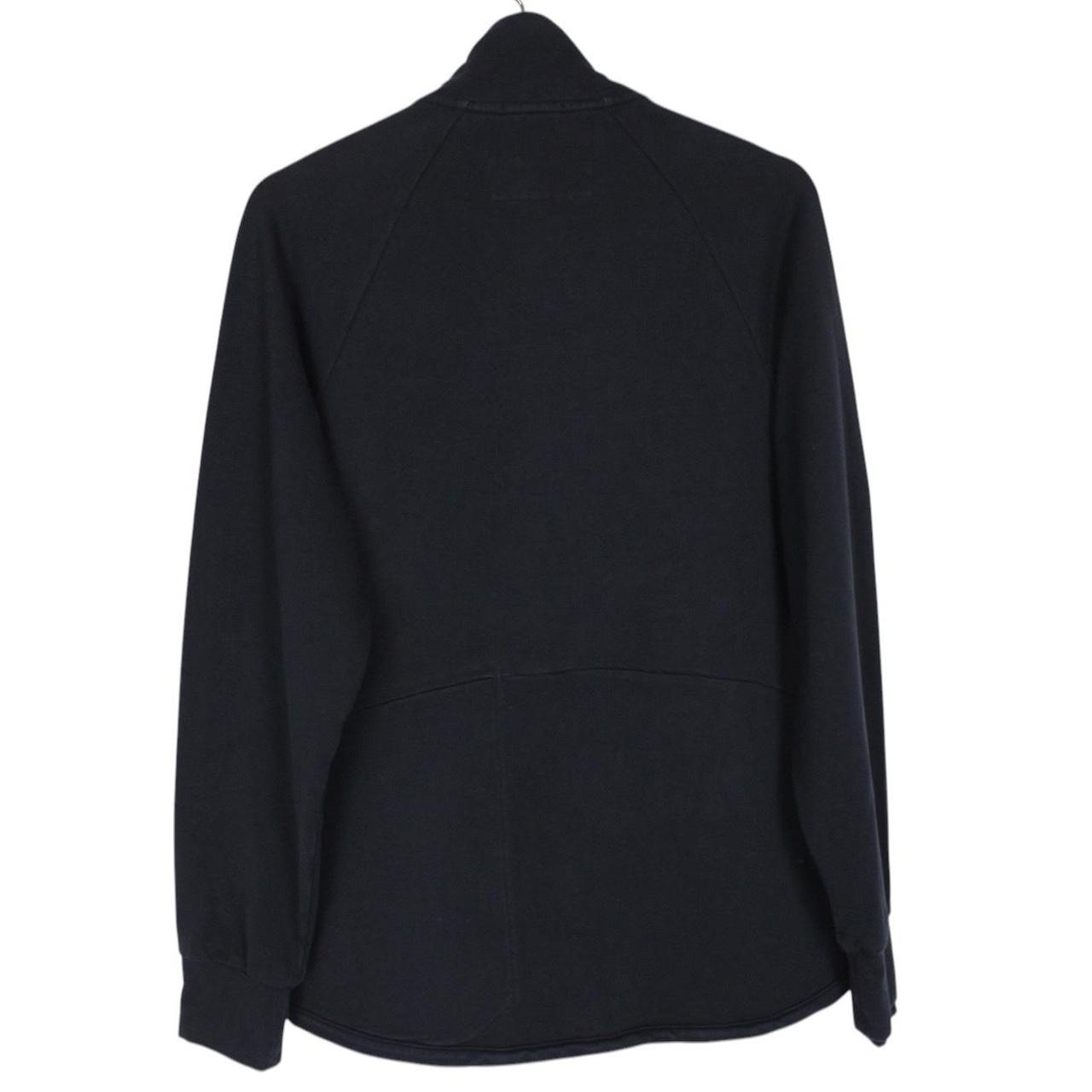 CP Company Metropolis Navy Blue Tech Patch 1/4 Zip Cotton Sweatshirt Jumper